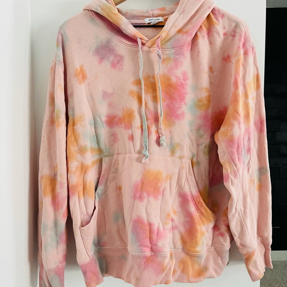 Tie Dye Sweatshirt Tye Dye Hoodie Womens Pastel Trend Fashion Retro Style Size M